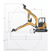 Мини-экскаватор TZCO TZ36EXD